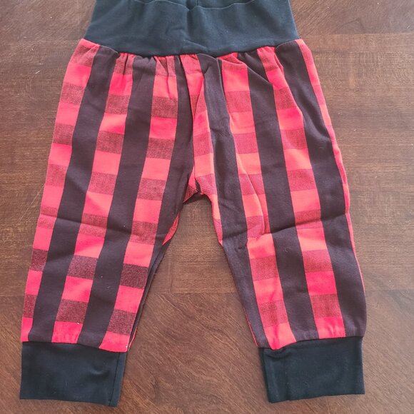 Baby Boy "My First Christmas" Bodysuit & Pants Set – Red, Gingham, 12M, 3pc, Nwt - Picture 7 of 8